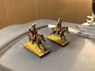 28mm Napoleonic British 3rd Dragoons 2 Mounted Soldier Painted Colors