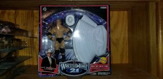 Rare Jakks Wwe Jbl Wrestling Figure With Cowboy Hat Wrestlemania Classic Gear