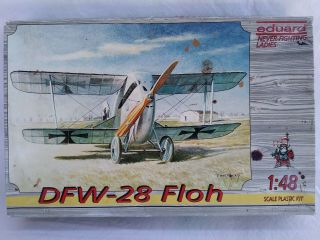 Eduard 8016 Dfw - 28 Floh - 1/48 Scale Kit W/ Pe Parts - Started