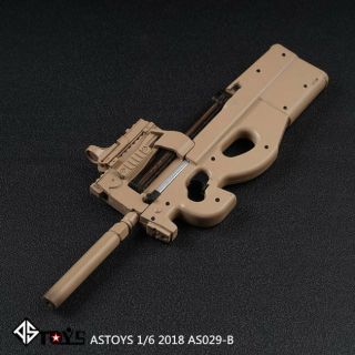 Astoys 1/6 As029b Sand P90 Submachine Gun Toys Plastic Weapon Guns Models Toy