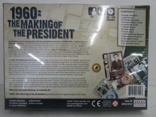 1960: The Making of the President Boardgame Z - Man Games 2 Player NIB 2