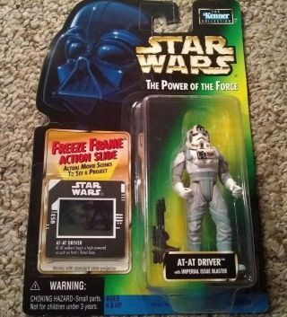At - At Driver 1998 Star Wars Power Of The Force Freeze Frame Kenner