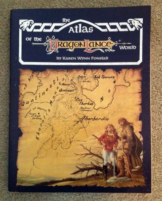 The Atlas Of The Dragonlance World Dungeons & Dragons 2nd Tsr 8448