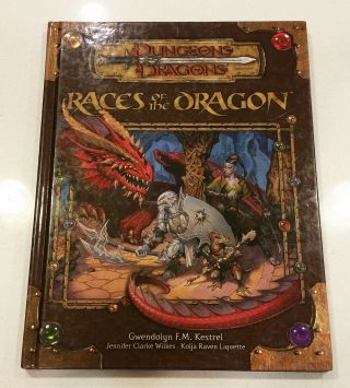 Races Of The Dragon 3rd Ed 3.  0 3.  5 Dungeons & Dragons Ad&d D&d Hardcover Book