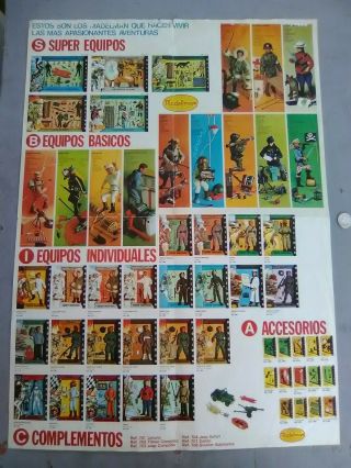 1974 Spanish Madelman Toys Poster 2 Sided 2