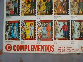 1974 Spanish Madelman Toys Poster 2 Sided 4