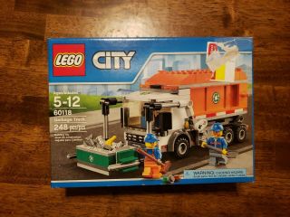 Lego City 60118 Garbage Truck Trash Box 248 Pc Set,  Retired