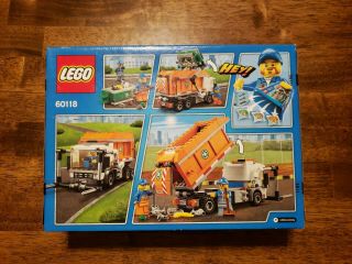 LEGO City 60118 Garbage Truck Trash Box 248 pc SET,  RETIRED 2