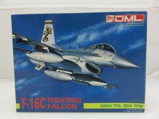 Dml Dragon F - 16c Fighting Falcon 1/144 Plastic Model Kit 4511 Unbuilt 1990