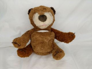 Zoobies Eric Carle Brown Bear Stuffed Animal Plush Cloth Story Book Buddies 11 "
