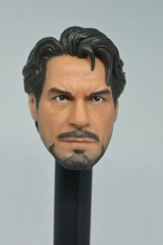 Custom Made 1/6 Tony Stark Head Sculpt For Iron Man Armor Testing Mech 1.  0 Ver.