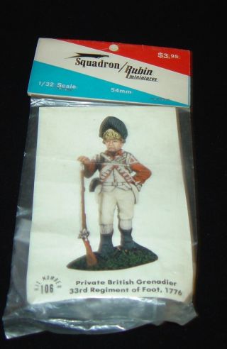 Vintage Squadron Rubin Miniature 54mm Royal Grenadier 33rd Regiment