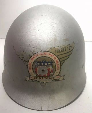 1940s Soap Box Derby Contestant Chevrolet Turret Top Helmet