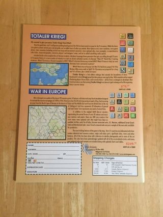 Decision ' s Strategy & Tactics 200 with French Foreign Legion UNPUNCHED 2
