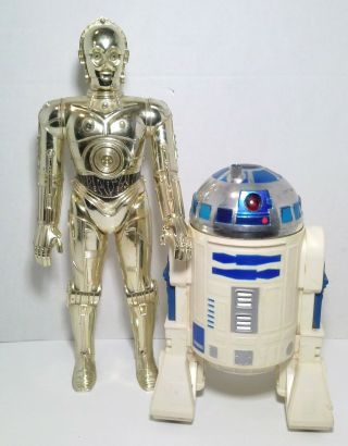Vintage Star Wars 1979 Kenner R2 - D2 & C3 - P0 12 