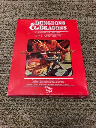 Dungeons & Dragons Set 1: Basic Rules Box Set Tsr 1983