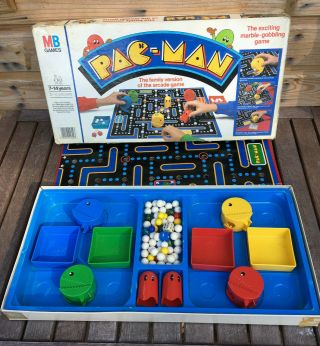 Vintage Pac Man Arcade Mb Board Games 1980 2 - 4 Players 7 - 14 Years