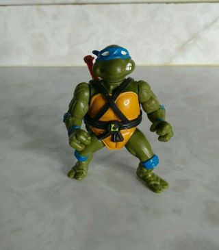 1988 Tmnt Teenage Mutant Ninja Turtle Leonardo Leo W Some Accessories Hard Head