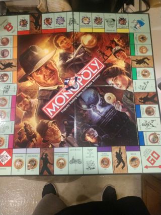 Indiana Jones Monopoly Wooden crate Collectable Game 3
