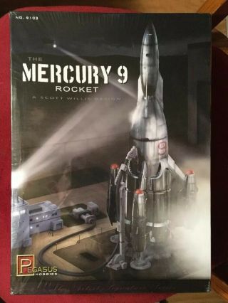 The Mercury 9 Rocket - Pegasus Hobbies Kit 9103 - Pegasus Hobbies - Sealed/nib