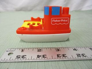 Fisher Price Flip Track Rail Road Red Ferry Part Vehicle Toy Piece