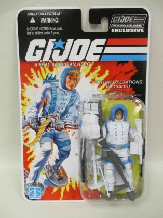 G.  I.  Joe Exclusive Club Fss 6.  0: Sub - Zero - Winter Operations Specialist