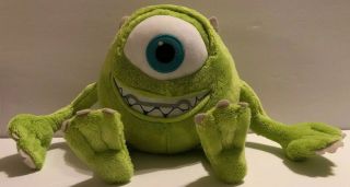 Disney Pixar Monsters Inc Mike Wazowski Stuffed Animal Plush Toy 12” Inches Euc