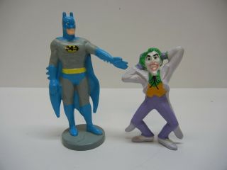 Vtg 80s Batman And Joker Action Figure Figures By Applause And Dc Presents (?)
