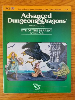 Eye Of The Serpent: Uk5 Advanced Dungeons & Dragons 1st Edition