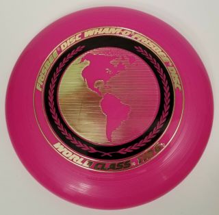 Wham - O Vintage Frisbee Pink Disc World Class 119 G 1980 Mexico