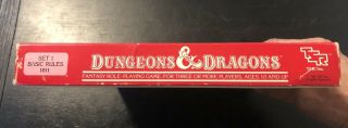 DUNGEONS & DRAGONS TSR SET 1:BASIC RULES 1011 RED BOX FANTASY ROLE PLAYING 1983 5