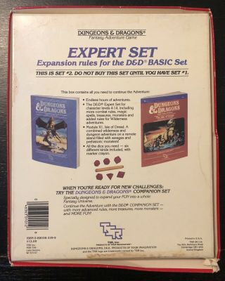 DUNGEONS & DRAGONS TSR SET 1:BASIC RULES 1011 RED BOX FANTASY ROLE PLAYING 1983 6