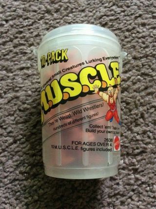 Vintage M.  U.  S.  C.  L.  E.  Muscle Men 10 Pack Trash Can