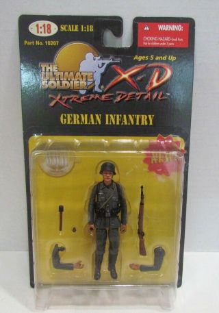 The Ultimate Soldier X - D Xtreme Detail 1:18 German Infantry Action Figure Moc