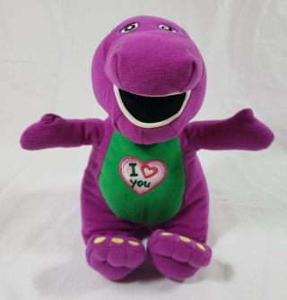 8 " Plush Singing Barney The Purple Dinosaur 2011 Emboidered Patch Tv Show