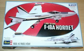 40 - 4500 Revell 1/48th Scale Mcdonnell - Douglas F - 18a Hornet Plastic Model Kit