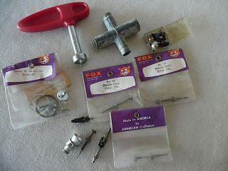 Vintage Fox Model Airplane Engine Parts And Tools