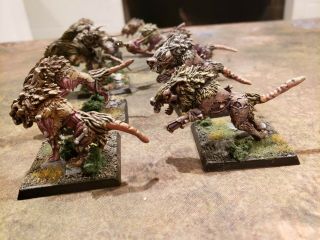 Warhammer Age of Sigmar Skaven Wolf Rats Conversion (made out of direwolves) 4
