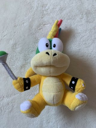 Mario Plush Lemmy Character Stuffed Euc