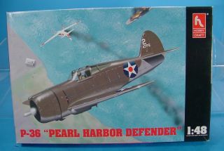1/48 Scale Hobby Craft Hc1546 P - 36 Pearl Harbor Defender Model Airplane Kit