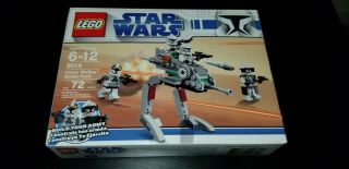 Lego Star Wars 8014 Clone Walker Battle Pack Retired Set Factory Nm Box.