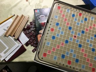 Scrabble Deluxe Edition Turntable Game - Parker Brothers - Missing 1 T