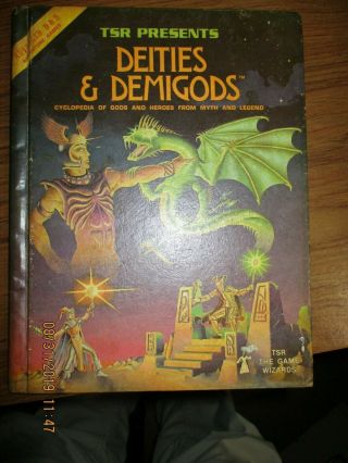Tsr Ad&d Advanced Dungeons & Dragons Deities And Demigods - 128 Page - 1980