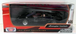 Motor Max 1/24 Scale Diecast 73219 - Lamborghini Countach - Black