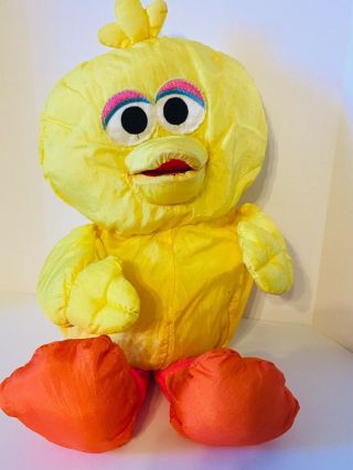 15 " Puffalump Playskool Baby Big Bird Plush Sesame Street Friend Lovey Snuggle