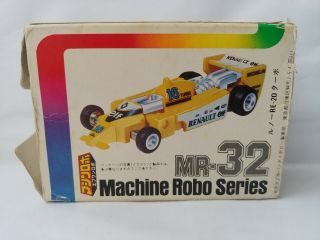 Machine Robo Mr - 32 F1 Robo Junk W Box 1983 Bandai A.  K.  A.  Gobots Slicks