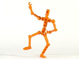 Orange ModiBot Mo - Artist Armature / Stop Motion / Action Figure Kit 2