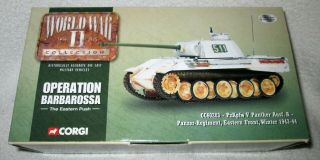 Corgi Wwii Panther Ausf.  A Panzer - Regiment,  Eastern Front,  1943 - 44 1:50 Diecast