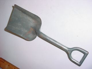 Vintage Tin Metal Sand Pail Toy Shovel 9 "