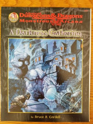 A Darkness Gathering Ad&d 2e Monstrous Arcana Mindflayers Game Module Tsr